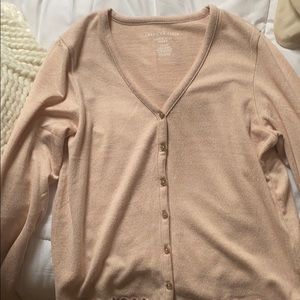 long sleeve super soft pink tee